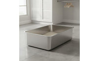 Extra Large Large-Capacity Cat Litter Tray Easy to Clean Stainless Steel Litter Tray Non Pet Supplies