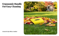 2 Pieces Lightweight Foliage Grabber Long-Lasting Foliage Scoop Time Saving Large Yard Scoop Multi-Purpose for Gardeners, Homeowners, Landscapers, Lawn, Outdoor, Spreading Mulch