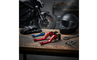 2 Pieces Brake Handle Lightweight CNC Aluminum Motorcycle Levers Rust Resistant Vehicle Replacement for DIY Modifiers