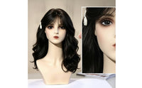 Mannequin Head Bust Realistic Mannequin Head with Shoulders Authentic Hairpiece Stand for Cosplayers, Hairstylists, Photography Studios