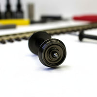 2 Pieces AC/DC Universal HO Scale Wheel Set Replacement Part 1:87 Train Wheel Wear Resistant HO Scale Metal Wheels Good Rotation for Model Railway, Hobby Repair