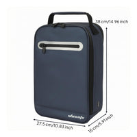 Golf Shoe Carrier Zippered PU  Shoe Carrier Zipper Closure Storage