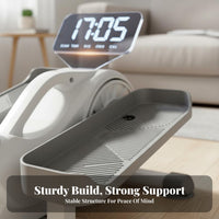 Resistance Mini Elliptical Machine Quiet Operation Mini Elliptical Exerciser Low Effect Seated Pedal Exerciser Forward & Backward Motion for Office Workers, Beginners, Seniors, Home