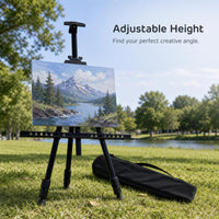 Portable Telescopic Metal Easel Tripod for Display and Outdoor Sketching
