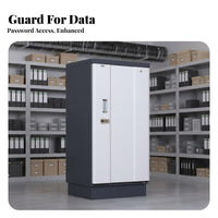 Anti Data Cabinet Heavy Duty Construction Data Information Cabinet Large Capacity Fire Resistant Media for Archivists, Business Owners