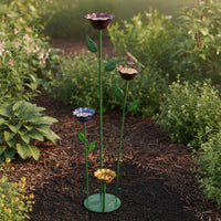 Removable Bowl Bird Bath Feeder Stand Multi-Purpose Outdoor Decor Weather-Resistant for Garden
