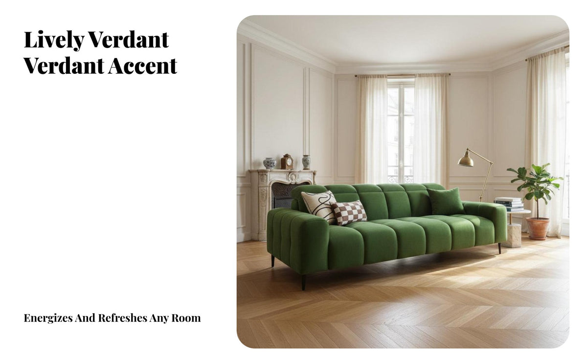 ribbedTufted Sofa ribbed-inspired ribbed Backrest Living Room Seating French Retro design & look upholstery Couch for homeowners, Students, Lounge Area, Bedroom, Office