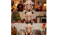 Novelty Roast Chicken Mask Weird Roast Turkey Mask Oversized Comfortable for Adults, Halloween