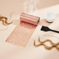 Heat Resistant Leopard Print Highlighting Foil Built-in Cutter Embossed Foil Roll Long-Lasting Salon Supply for Barbershop