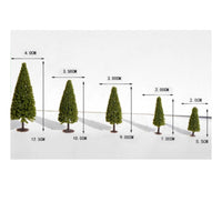 Conical Wire-Trunk Model Tree Compact Simulated Conifer Tree Realistic Diorama Conifer Trees Evergreen for Hobbyists, Architects