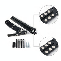Accurate Lawn Mower Blade Grinder Jig Matte Black Blade Grinder with Adjustable Clamp Sturdy Smooth for Gardeners