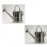 Stainless Steel Watering Can Long-Lasting Vessel Polished for Garden, Greenhouse