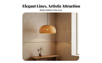Handmade Bamboo Hanging Light Vintage Inspired Bamboo Hanging Light Easy Installation Woven Rattan Lamp Adjustable Height for Restaurant Owners, Interior Designers, DIY Enthusiasts, Teahouse, Dining Room, Bedroom, Kitchen Island