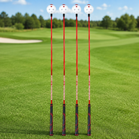 Golf Driving Range Swing Aid, Tempo Training Aid for All Levels, Fiberglass Flexible Shaft for Improved Swing Rhythm, Portable Design
