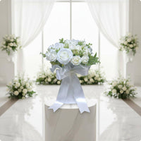 Bridal Flower Arrangement Photo Prop Fake Wedding Flower Bunch Fade