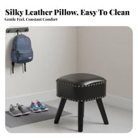 Colorful Design Square Pouf Multi-Purpose Ottoman Modern look Footstool Space-Saving for Interior Designers, Homeowners, Living Room, Entryway, Bedroom, perusing alcove