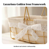 metallic gold Finish Geometric Wireframe holder With Handle Table Centerpiece Minimalist & fashion event planning Supply adaptable for Florists, Home Decorators, Grand exposed-workings, Weddings, Parties, Cafes