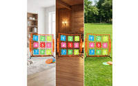 Throwing Net with Target Pockets Numbered Practice Net with Target Pockets Portable Accuracy for Families