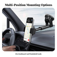 Suction Holder Car Ph Single Mount 360° Rotation Dashboard Ph Single Holder Mobile Accessory Stable Hold Universal Compatibility