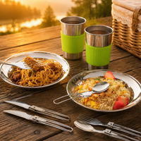 camping dinnerware set