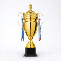 Metal Trophy with Base Polished Cup Trophy Classic for Sports Tournaments, Kids