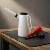 Measurement Marks Oil Jug Handle Measuring Oil Jug HDPE Ribbed