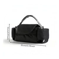 Water-Resistant Stroller Organizer Structured Stroller Organizer with Tissue Pocket Portable Nappy Bag Multifunctional for Moms, Parents, Outings, Travel