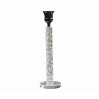 Crystal Candlestick Nordic Style Taper Candle Holder Elegant Design Decorative Table Centerpiece for Restaurant
