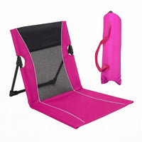 Mesh Backrest Reclining Fold-Flat Chair Aluminum Alloy Frame Portable Camping Chair Oxford Cloth Camp Seat