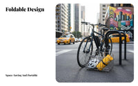 Waterproof Foldable Bike Basket Space Saving Folding Wire Bike Basket Large Capacity for Commuters, Cyclists, Shopping, Commuting, Cycling