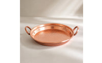 Copper double Handle Pan Hammered Pan with Loop Handles Cookware for Hosts