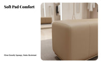 Soft Cushion Channel-Tufted Entryway Stool Multi-Purpose Upholstered Bench Versatile Design Long Ottoman Modern Design for Interior Decorators, Apartment Dwellers, Bedroom, Retail Shop, Walk-in Closet, Living Room