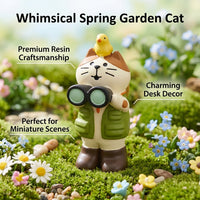 Outdoor Ensemble Set Multi-Color Mini Resin Animals, Miniature Figurines for Desk & Bookshelf Decor, Cute Animal Ornaments