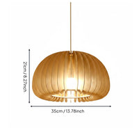 Natural Material Chinese Design Hanging Lamp Artistic Design Woven Bamboo Lampshade Bamboo Suspended Light for Restaurant, Tea Room, Hotel