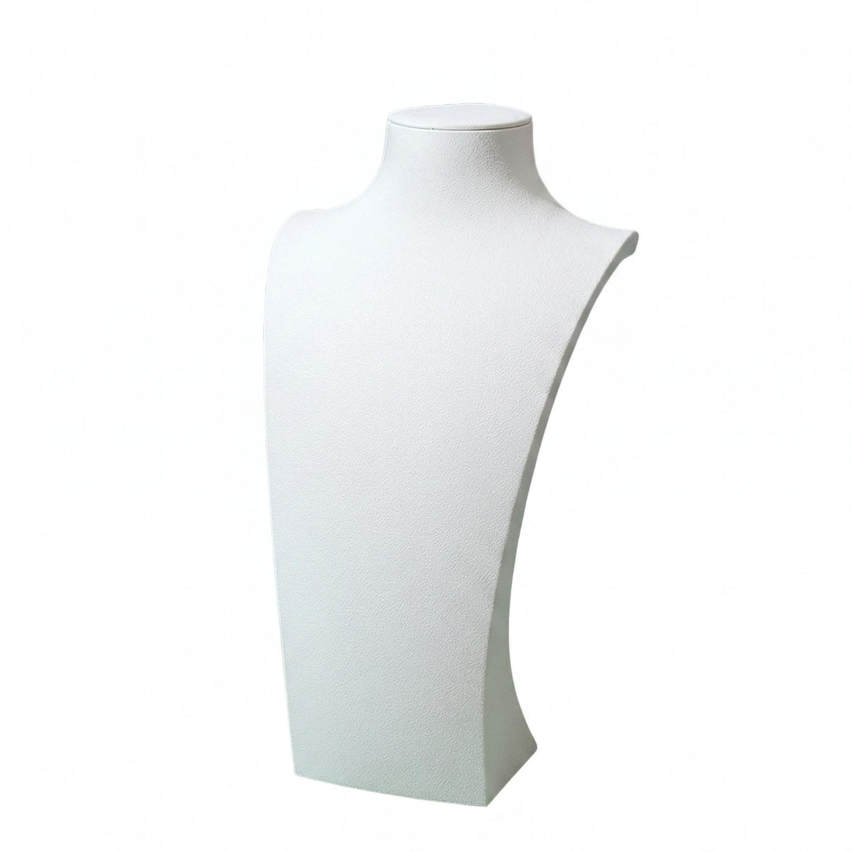 Short Neck Necklace Display Bust Sloping Shoulders Jewelry Display Bust Rectangular Base Necklace Holder Stand Matte