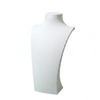 Short Neck Necklace Display Bust Sloping Shoulders Jewelry Display Bust Rectangular Base Necklace Holder Stand Matte