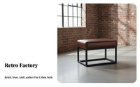 warehouse Aesthetic manufacturing-inspired Frame Couch Retro Design Upholstered 3-Seater sturdy Wood Armrests Sofa comfortable Upholstery for Business Owners, Homeowners, Interior Designers, Bar, Coffee Shop, Office, Lounge Area