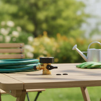 Threaded Garden Hose Shut off Valve with Washers Leak-Proof Garden Hose Shut off Valve Easy to Use Heavy-Duty for Gardeners, Yard, Patio