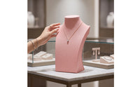 Necklace Bust Display Stand Refined Jewelry Display Bust Luxurious for Jewelers, Collectors, Retail Showcase