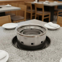 Stainless Steel Barbecue Grill Vent Holes Portable Briquette Grill Food-Grade Outdoor Cooking