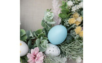 Easter Oval Wreath Pastel Colors Easter Wreath Reusable for Entryway