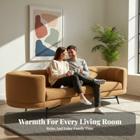 Lowoutline Block Sofa Italian Design Couch Modern aesthetic Living Room Seating for Apartment Dwellers, Families, Studio, Lounge Area, Den