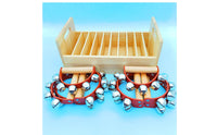 Hand Bells with Wooden Box Portable Classroom Jingle Bells Percussion Instrument Musical Rhythm Toys for Preschool
