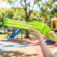 Water Sprayer Pistol Pump Gun, Large Water Gun with High Capacity, Durable for Garden Party & Beach, Deep Blue/Orange/Yellow