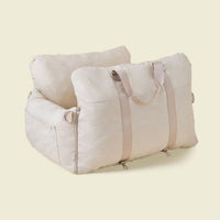 Pet Car Seat Carrier Structured Dog Car Seat with Straps Portable for Small Dogs, Cats, Road Trips