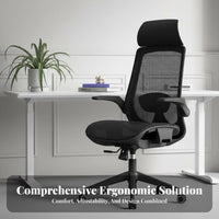 Reclining spinerest Ergonomic Mesh Chair with Headrest Lumbar Support Highrear Mesh Task Chair Adjustable support componentrests Rolling Seat 360° rotate for Students, Remote Workers, gaming enthusiasts, Study Room, Bedroom, Gaming Setup