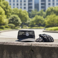 Breathable Security Guard Hat Adjustable Mesh Cap Lightweight Flat Top Patrol Cap for Property Managers, Summer, Outdoor Work