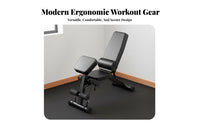 Foldable Dumbbell Bench Heavy-Duty Steel Frame Multi-Functional Exercise Bench Comfortable Thick Padding Strength Training Equipment for Bodybuilders