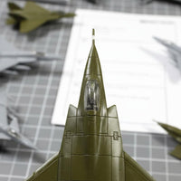 4D Fighter Jet Assembly Model No Glue Required for Display Case, Collectors