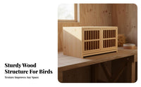 Pigeon Pairing Cage Adjustable Partition Pigeon Breeding Cage Breathable Solid Wood Breeding Box